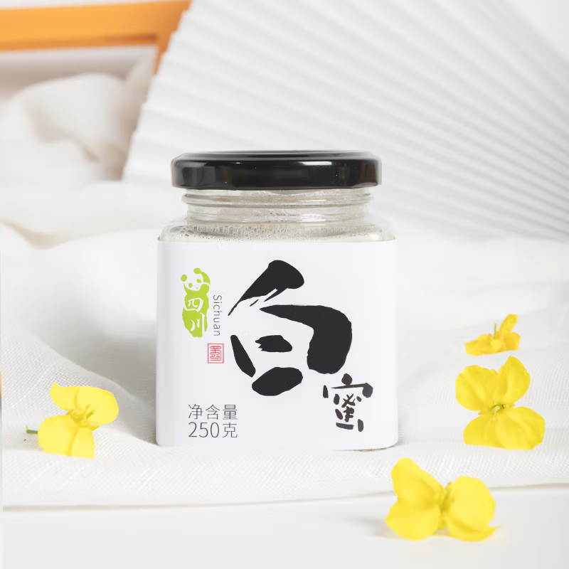 等蜂来蜂蜜四川白蜜特色结晶蜂蜜250g