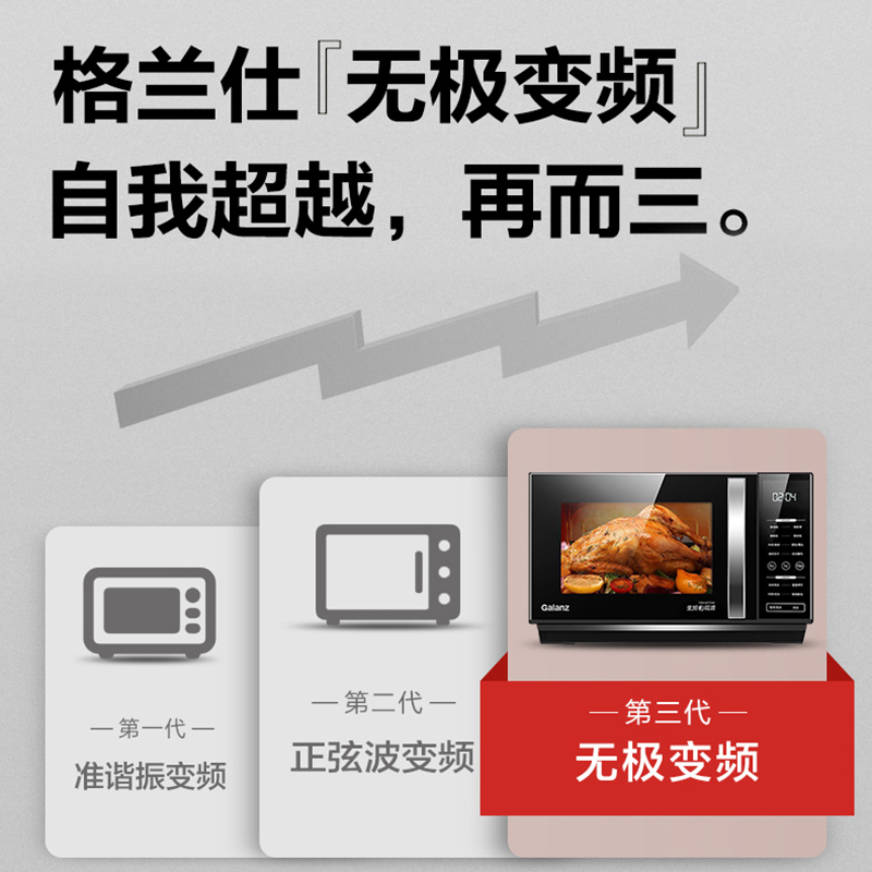 格兰仕变频微波炉烤箱一体家用小型蒸烤一体机光波炉官方旗舰ZB1