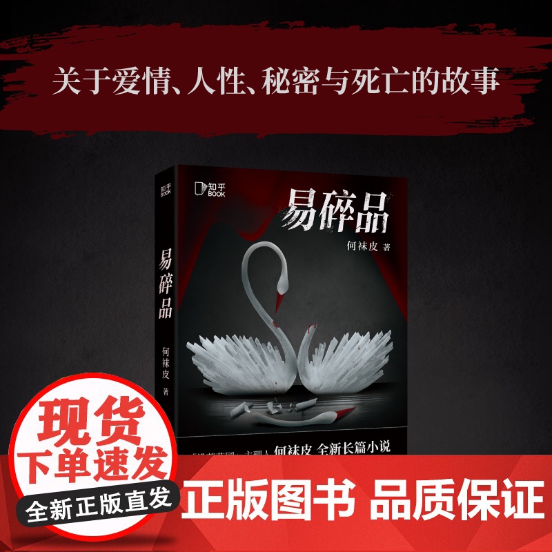 2024豆瓣年度书单]易碎品 百万粉丝悬疑大号没药花园主理人何袜皮全新长篇小说关于爱情人性秘密与死亡的故事高清大图