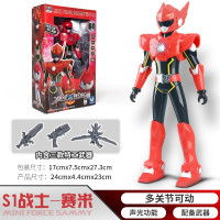 展高JUMPGO 男孩儿童玩具 迷你特工队X机甲机器人公仔人偶变形玩具枪 特工X机甲-赛米8714