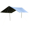 三极 TP2385 户外露营天幕防雨遮阳棚布 3*4m 银色(黑胶布)