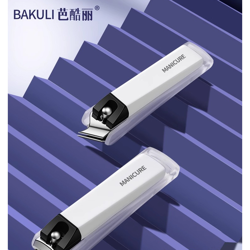 小号黑白防飞溅平口指甲钳高清大图