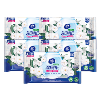 维达湿厕纸山茶花精华湿纸巾家庭装 厕纸湿巾植萃护肤 80片5包