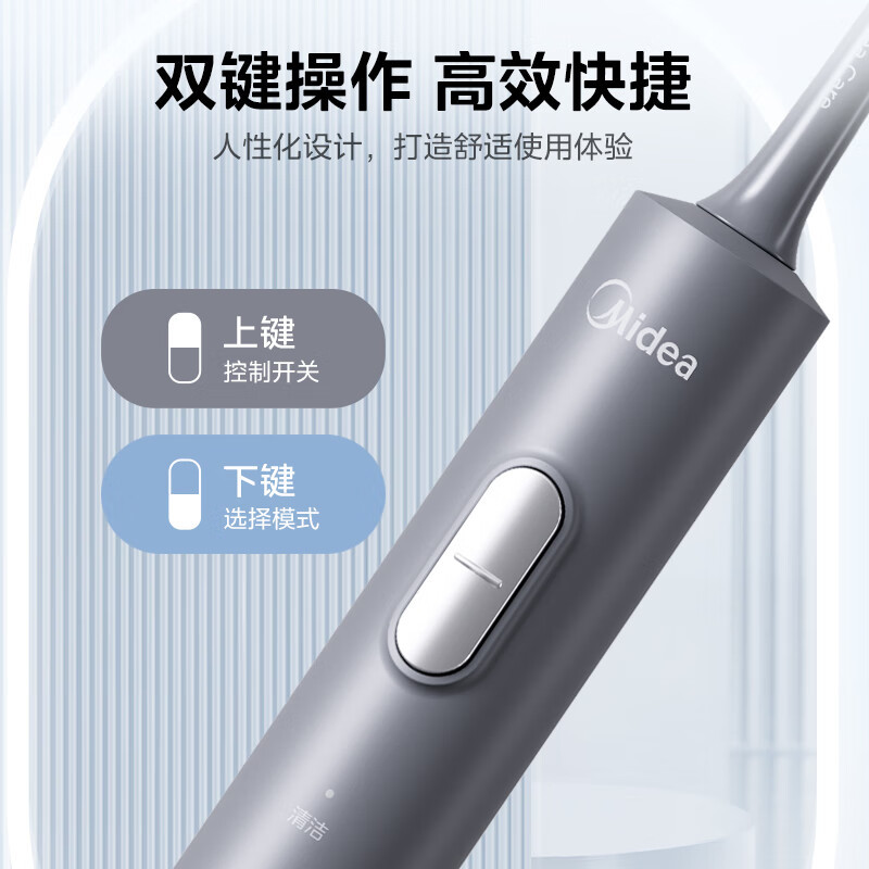 美的(Midea)电动牙刷S1PX 成人/学生 180天超长续航 磁悬浮声波马达 情人节礼物送男生
