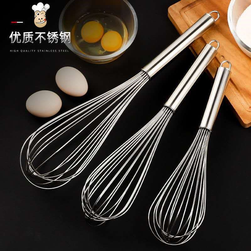 不锈钢加粗打蛋器搅拌面粉家用商用打奶油面糊搅拌器蛋糕烘培工具
