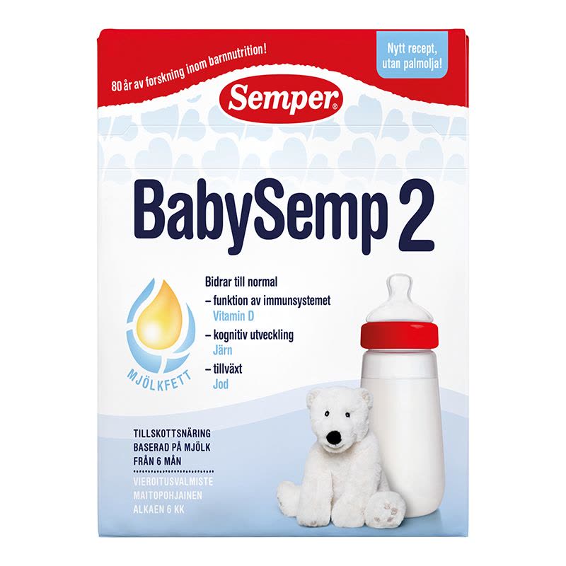 国内发 瑞典原装进口Semper森宝婴幼儿配方奶粉2段800g非丹麦版适合6-10个月 6-12个月宝宝图片