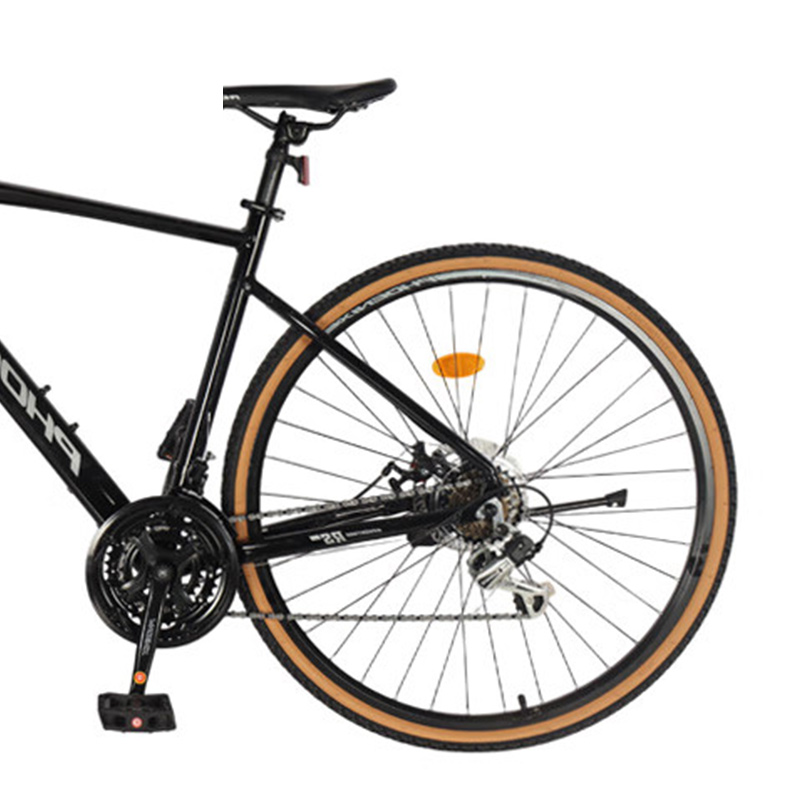 凤凰(PHOENIX) 公路自行车21速700C平把-TGDZ01 石墨黑高清大图