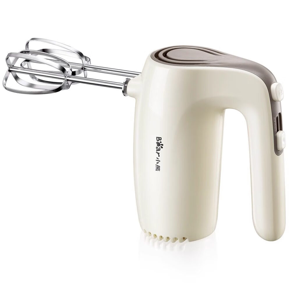 小熊(Bear)打蛋器 电动家用迷你烘焙搅拌器打蛋清奶油机 DDQ-B02F1 米黄色