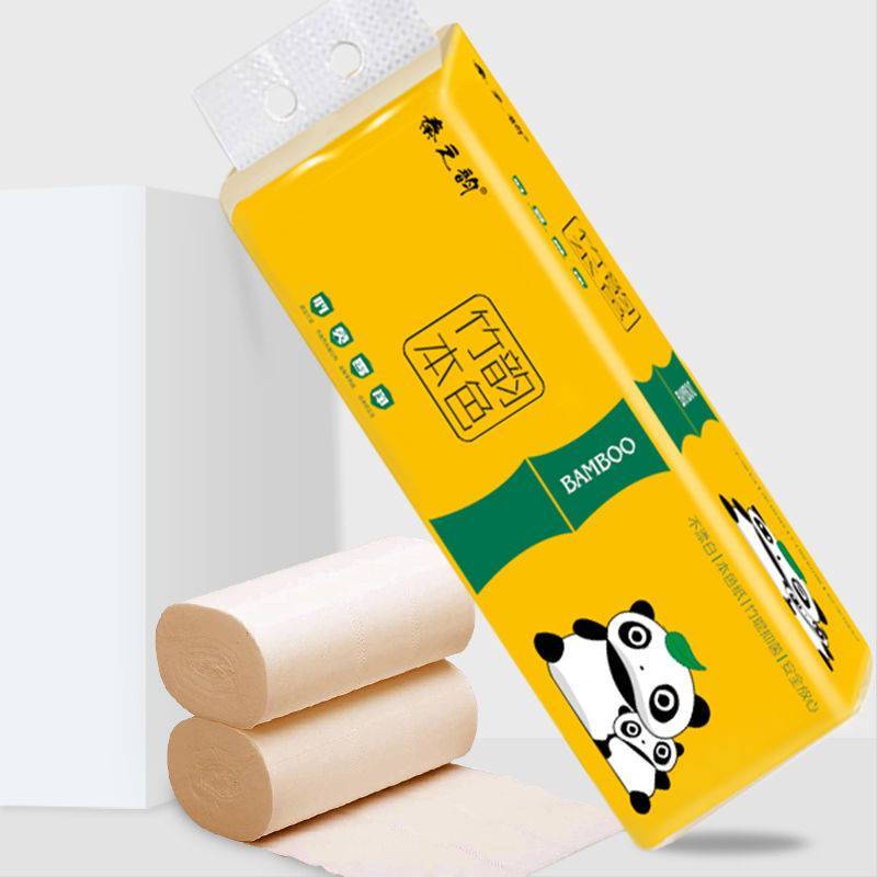 [12卷] 秦之韵本色卫生纸巾卷纸批发家用卷筒纸