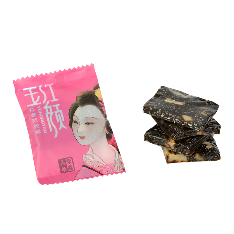 紫鑫玉红颜 人参阿胶膏即食 红参阿胶糕300g礼盒装 每100g含红参5g 女士型固元糕