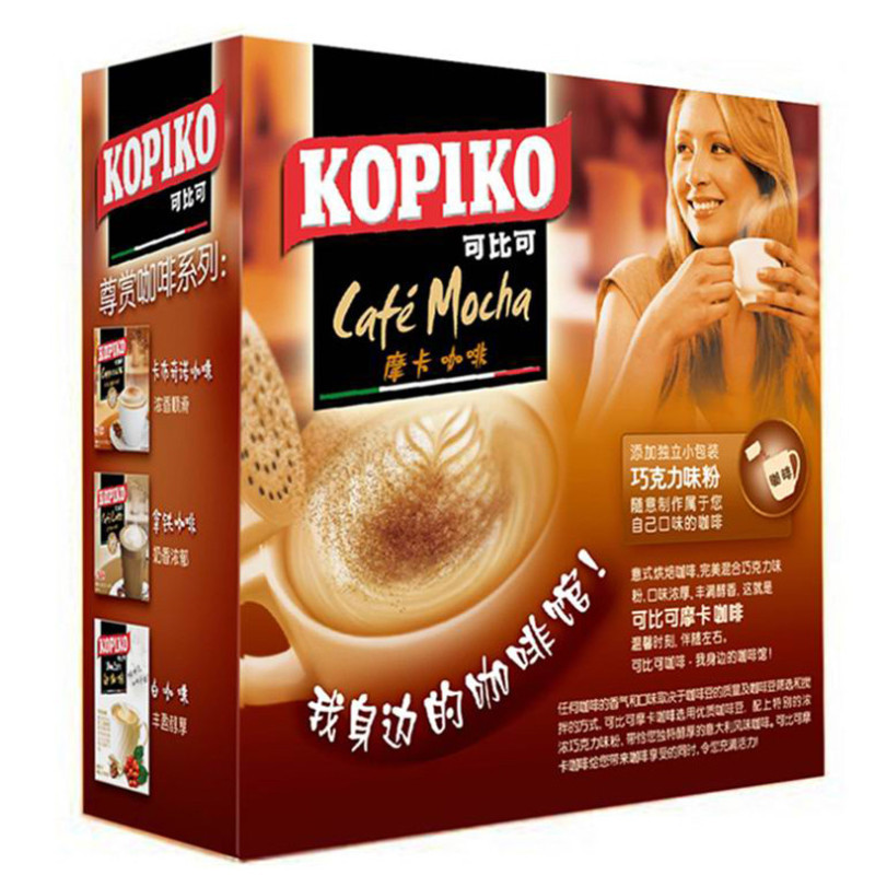 KOPIKO 可比可摩卡咖啡5包x24g(5入)印尼进口速溶咖啡
