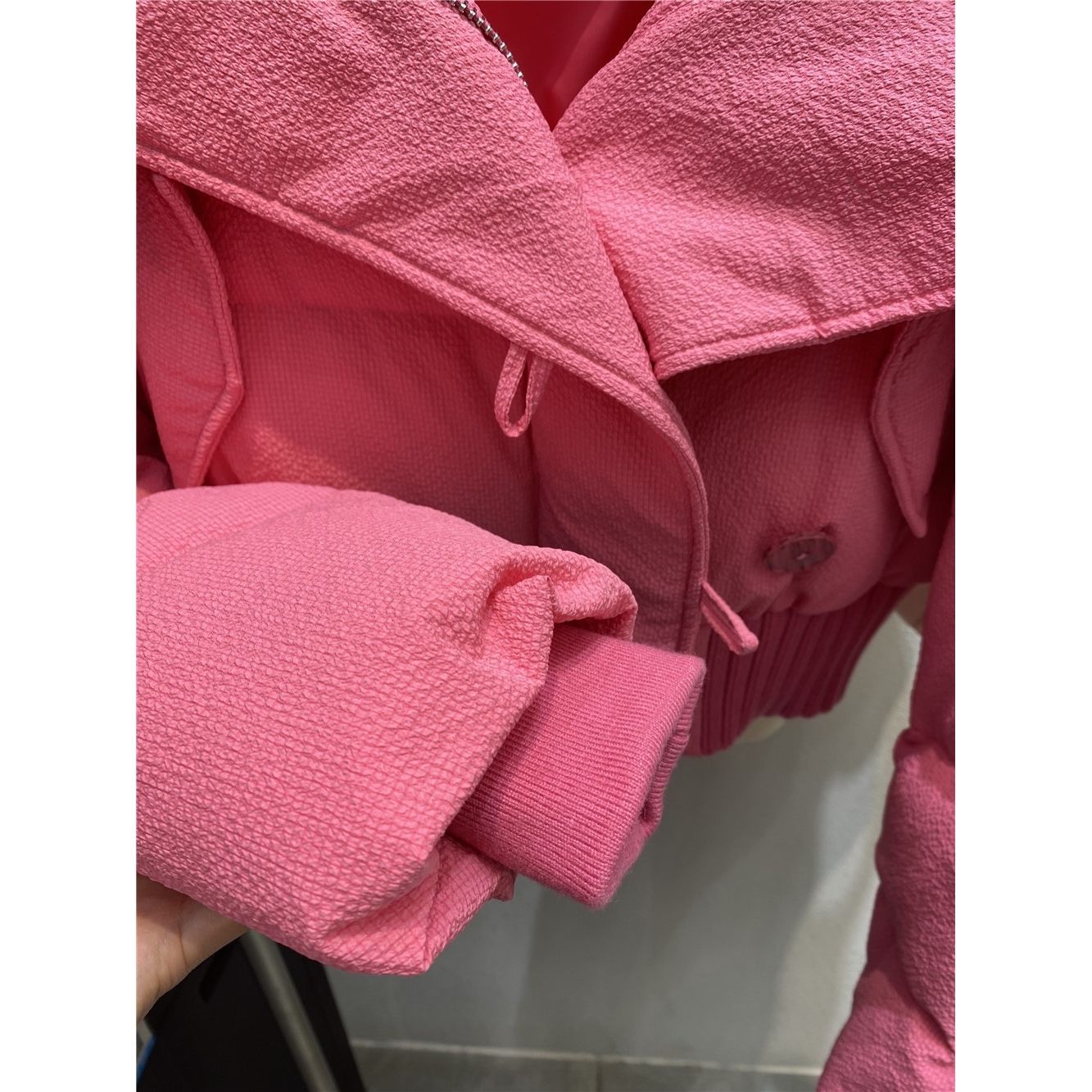 2025年新款棉服女冬季短款韩版宽松设计感棉衣时尚棉袄洋气外套潮高清大图