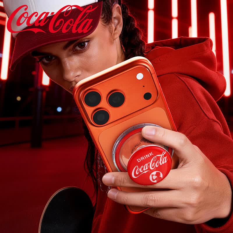 可口可乐FUNBEYCoca Cola可口可乐 PopArt系列磁吸气囊手机支架T61 ||高清大图
