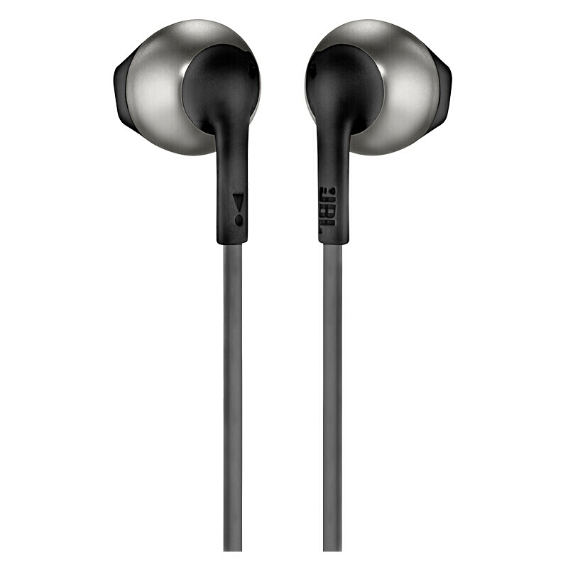 JBL TUNE205BT无线蓝牙耳机 运动耳机 T205BT半入耳式音乐耳机 通用苹果华为小米手机 曜石黑