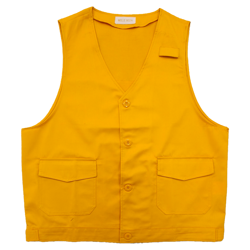 迈鯛MileKun涤棉马甲V-007 橙色 MK210VSS0370400