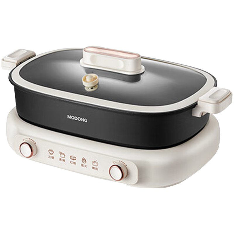 摩动电火锅7L分体双旋钮四宫格内胆MD-FT01S
