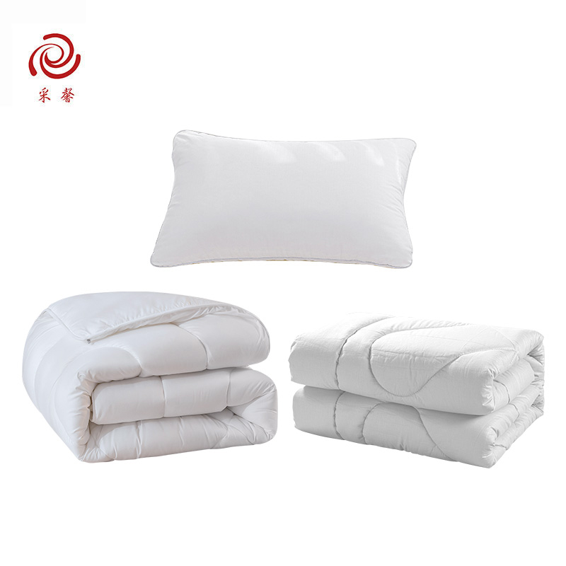 采馨 全棉被芯褥子枕芯三件套 1.2m床 套高清大图