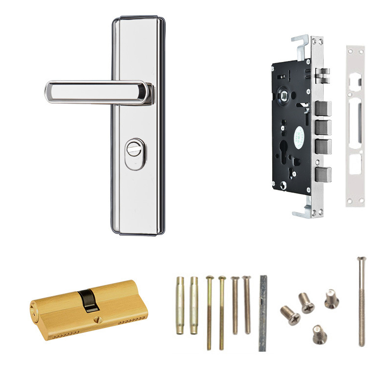 亿维顿 不锈钢防盗门把手 JS701 /个高清大图