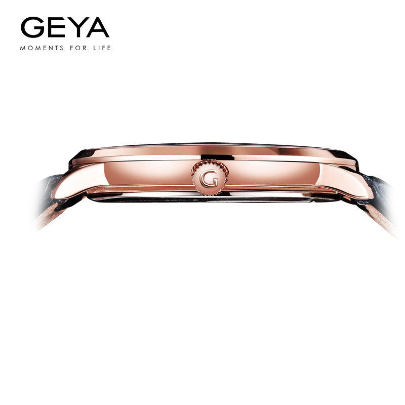 格雅(GEYA)手表 爱你一生一世皮带石英情侣手表一对G06213