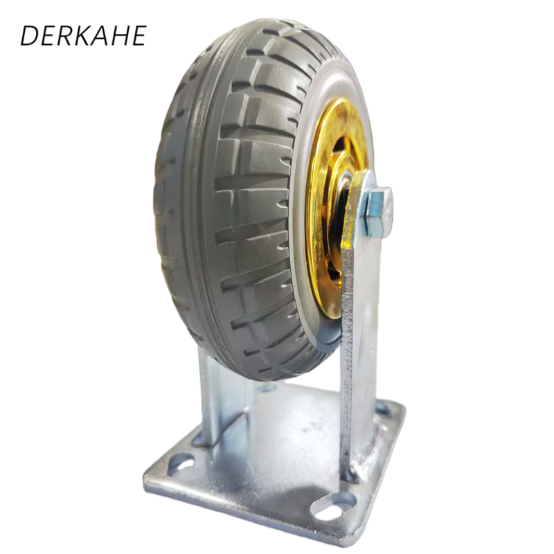 DERKAHE 重型手推车橡胶轮 φ100×50(4寸) 定向款 个高清大图