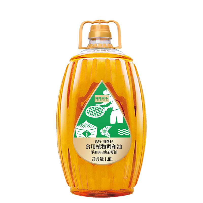 陇间柒月 油茶籽调和油 物理低温冷榨调和油1.8L