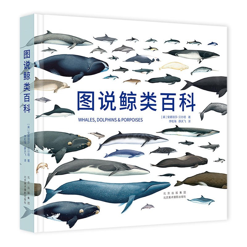 [醉染正版]图说鲸类百科 细致讲述鲸类物种的基本信息种群特征全球分布典型外形潜水次序及海表行为体型大小可辨识特征 系统介高清大图