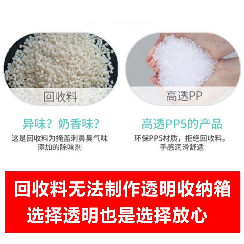 佳尚大号储物箱塑料收纳箱透明特大号家用衣服玩具整理箱子三件套 三维工匠高清大图