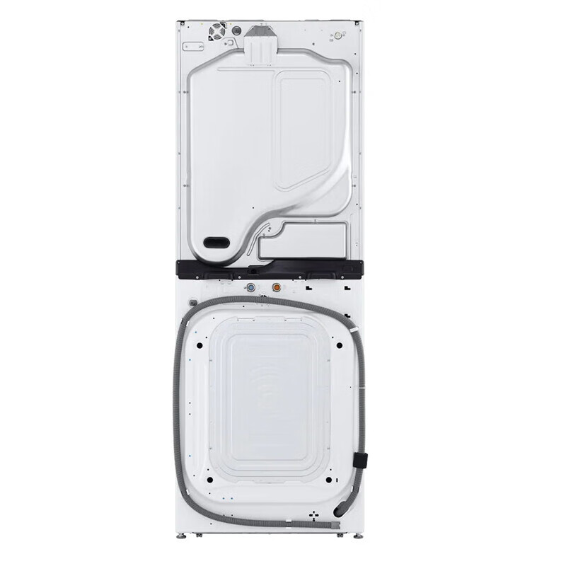 LG FN35WQH大洗烘塔 16KG热泵烘干机+19KG滚筒洗衣机 洗干一体机集成机19KG洗+16KG烘 白色高清大图