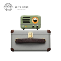 猫王收音机MW-2A复古绿小王子蓝牙音箱蓝牙音响迷你小音箱收音机复古小音响 无线蓝牙家用音响小便携式