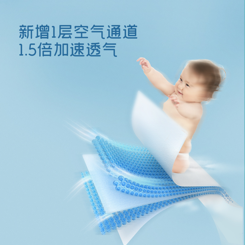 舒比奇透气薄氧护纸尿裤M码80片超薄透气纸尿裤拉拉裤男女宝宝通用婴儿学步裤尿不湿尿片舒适防过敏纸尿裤老品牌
