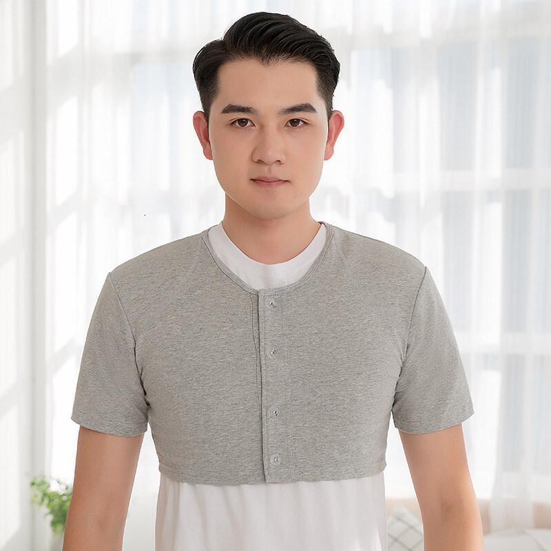 男士护肩保暖夏季防寒保暖睡觉坎肩加厚中老年纯棉护颈椎肩膀坎肩视频