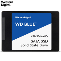 西部数据（WD）4TB SSD固态硬盘 SATA3.0接口 Blue系列-3D进阶高速读写版 五年质保