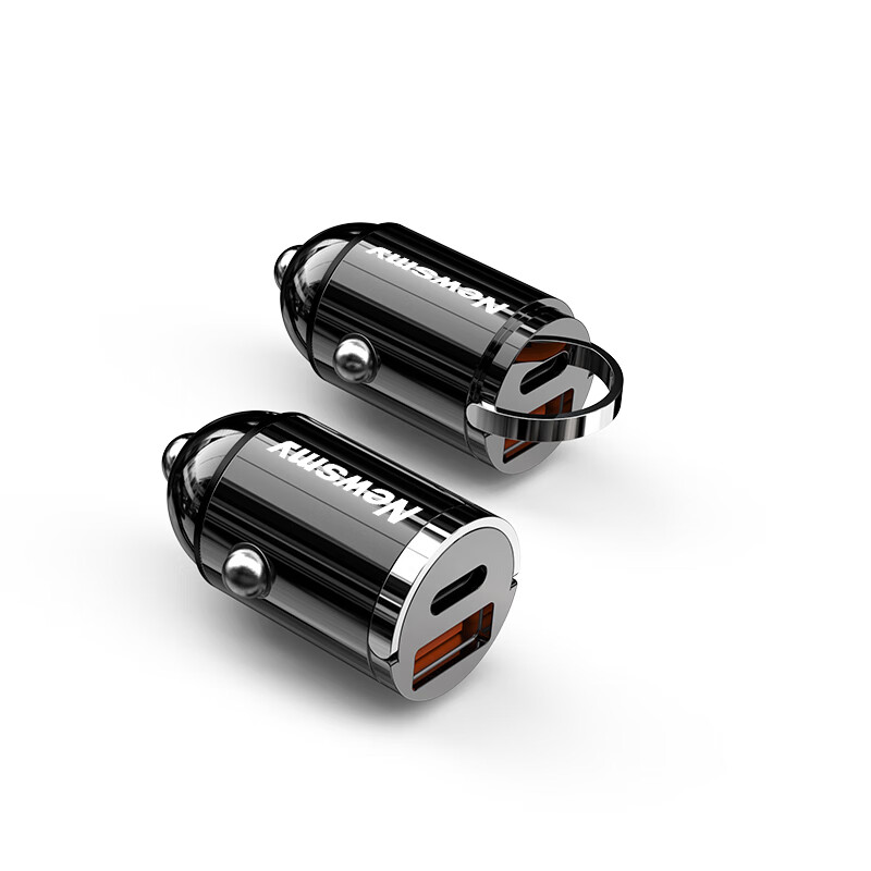 纽曼-车载充电器点烟器车充超级快充汽车充电转换器 C39迷你拉环高清大图