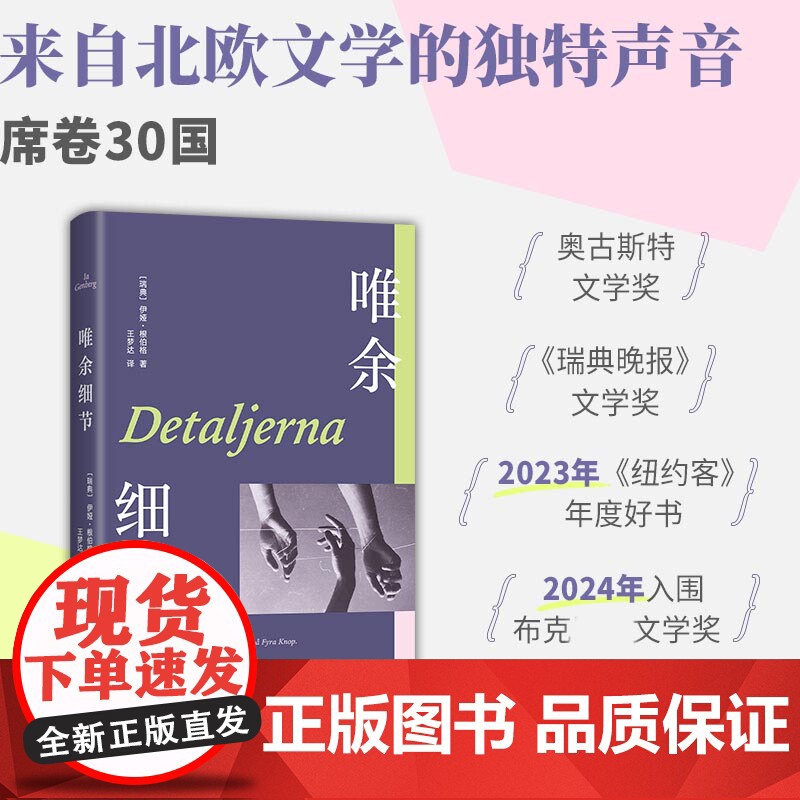 唯余细节 伊娅.根伯格著 《纽约客》年度好书 24年布克奖入围 席卷30国 北欧文学黑马 活在丰盈的细节里外国小说书籍高清大图