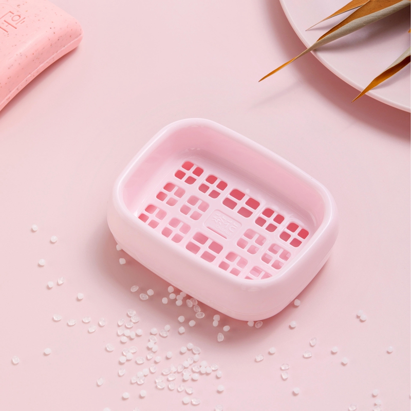 茶花 圆润香皂盒12.7*9.5*4cm /个高清大图