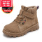 可莉允男童马丁靴加绒加厚冬季潮流短靴冬鞋棉鞋小中大童靴子童鞋秋冬款