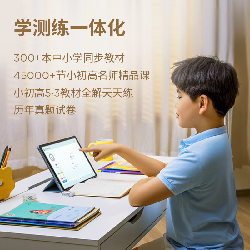 联想(Lenovo)小新学习平板电脑12.7英寸 护眼类纸大屏学习机家教机K12学习同步教材及讲解AI学习 8GB+128GB WIFI