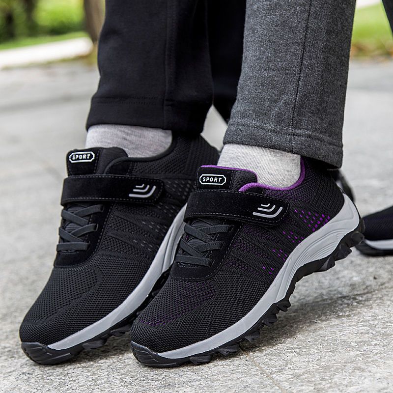 春秋季老人鞋男士运动中老年健步女妈妈冬季爸爸散步保暖款