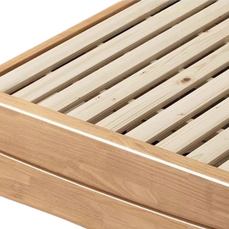 豫龙都 实木床+床垫 1.5m 套高清大图