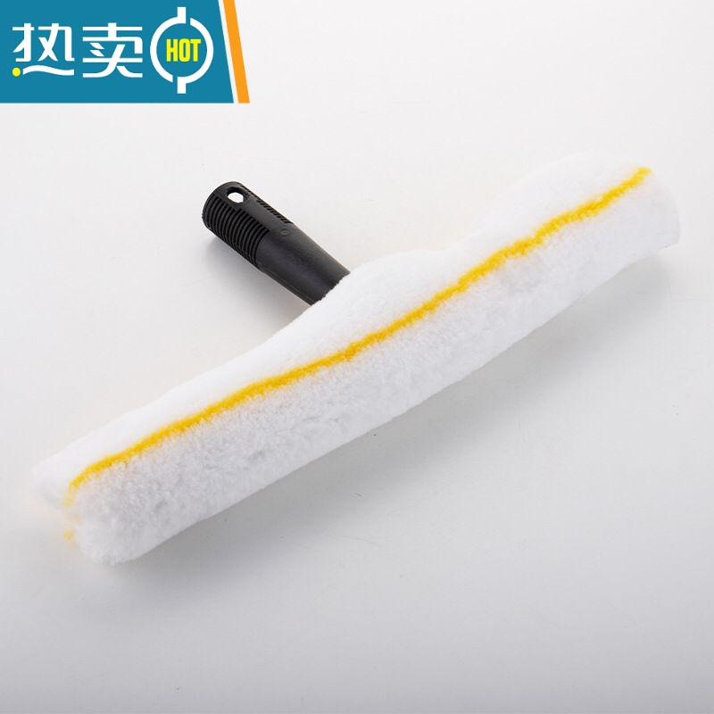 敬平清洁35CM抹水器涂水器上水器毛头毛罩毛套擦窗器玻璃清洁器洗玻璃 蓝色毛套+蓝色T架擦玻璃器