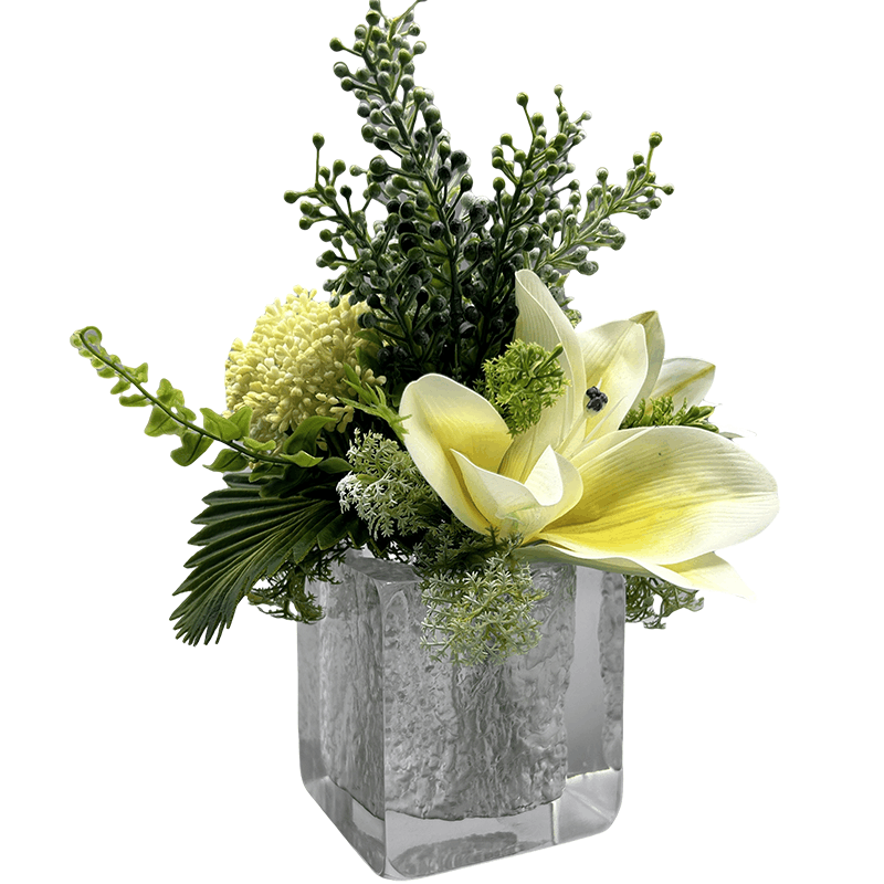 山之只 仿真装饰 树脂花瓶花艺百合 MZ072 个图片