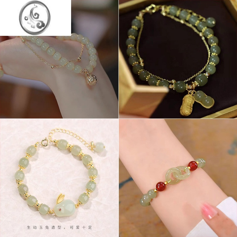 jimi新中式手链女款古风超仙铃铛2023新款饰品ins高颜值显白学生闺蜜