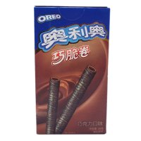 奥利奥(OREO) 饼干 巧脆卷 巧克力味55g(美味小食)