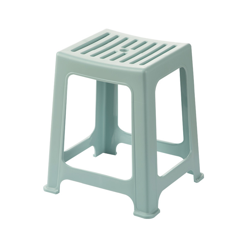 茶花chahua塑料凳子加厚塑料高凳浴室凳餐桌凳条纹高凳办公凳凳子塑料