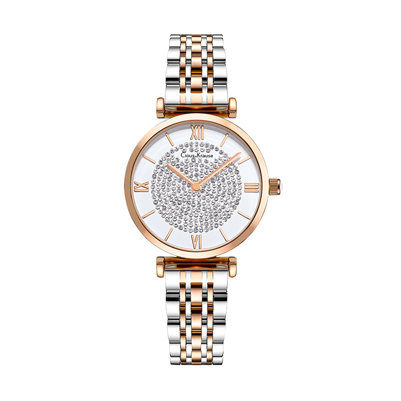 clouskrause时尚满天星石英表女表视频