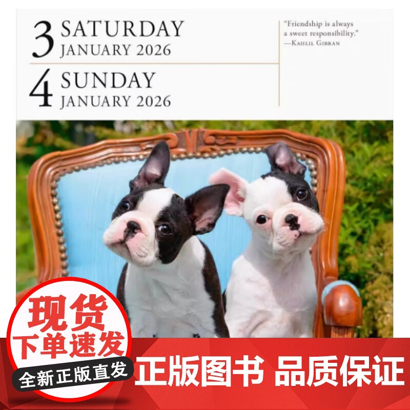 2026年画廊日历 狗 Workman Calendars 著 生活方式高清大图