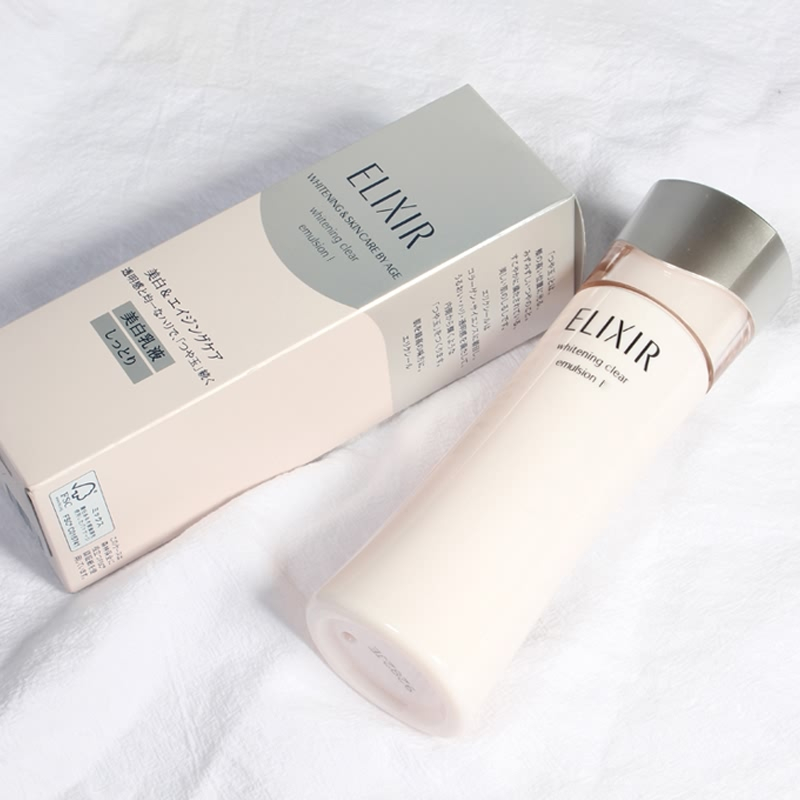 怡丽丝尔(ELIXIR)纯肌净白柔滑晶润乳液130ml 丰润型 净白保湿补水滋润日本