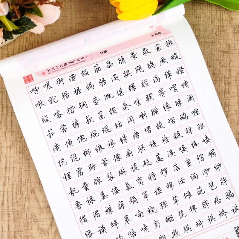 吴玉生 行楷常用7000字 [正版]字帖吴玉生行楷字帖通用规范汉字7000常用字行楷字帖初学者硬笔书法教程初中生高中生成高清大图