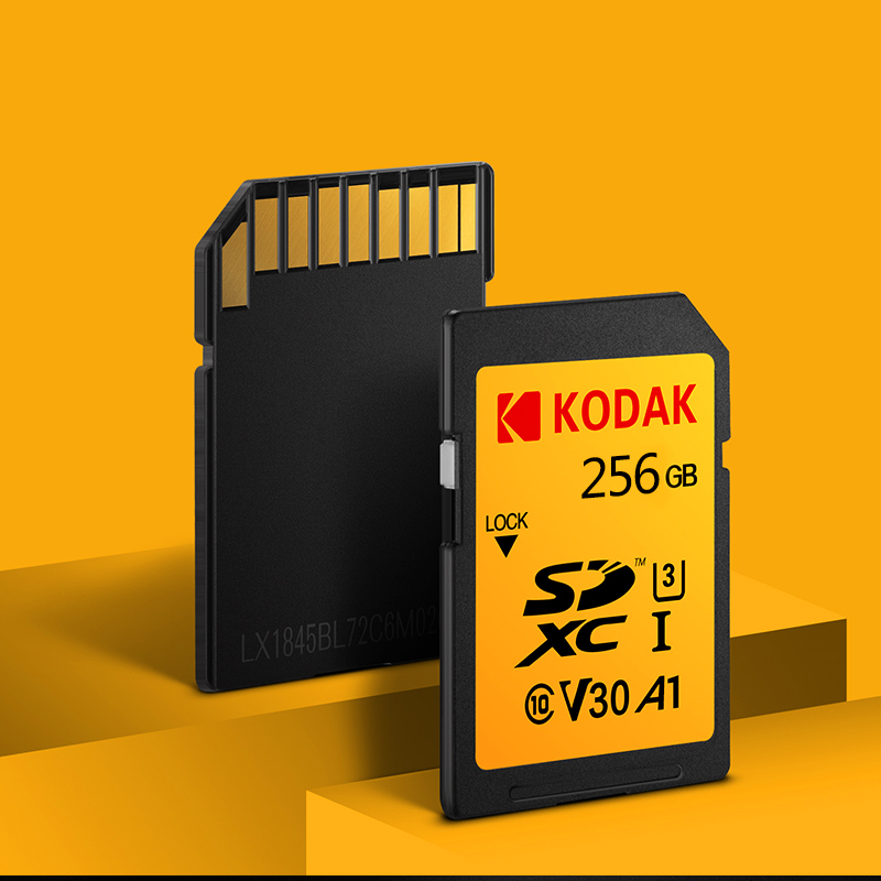 柯达(Kodak) 256GB SD 存储卡 U3 A1 V30 性能级读速95MB/s 写速85MB/s 4K高清专业