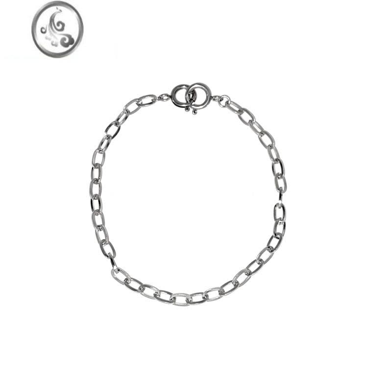 JiMiyyds 银色可拆卸延长链项链ins简约百搭手链加长链冷淡风diy配饰图片